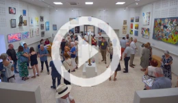 Clip vidéo de l'inauguration de l'exposition "L'Art s'affiche à Dourgne, édition 2024