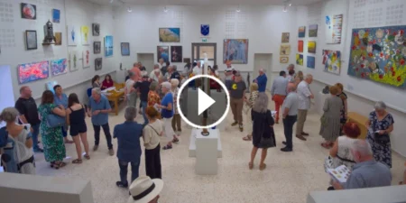 Clip vidéo de l'inauguration de l'exposition "L'Art s'affiche à Dourgne, édition 2024